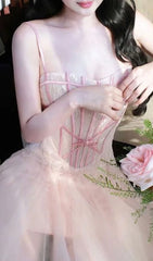 Filia Dreamy Pink Corset Mini Dress