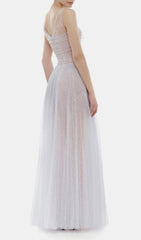 Josie Ethereal Lavender Sparkle Maxi Gown