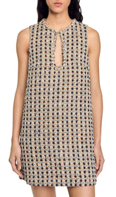 Twiggy Sparkling Tweed Shift Dress