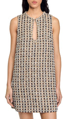 Twiggy Sparkling Tweed Shift Dress