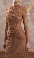 Jamar Romantic Lace Midi Dress