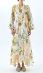 Ibis Floral Flowy Maxi Dress