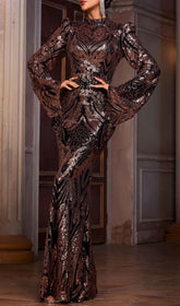 Iben Dazzling Sequin Maxi Dress