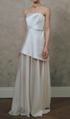 Giana Strapless Two-Tone Maxi Dress