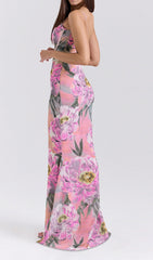 Elan Peony Bloom Corset Maxi Dress