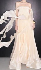 Imogene Ethereal Pleated Maxi Gown
