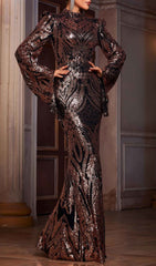 Iben Dazzling Sequin Maxi Dress