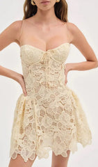 Felice Elegant Strappy Lace Mini Dress
