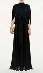 Jodell Elegant Pleated Maxi Dress