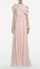 Joella One-Shoulder Ruched Maxi Dress