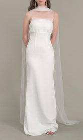 Jalene Timeless White Strapless Wedding Dress