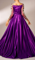 Orchid Purple Evening Gown