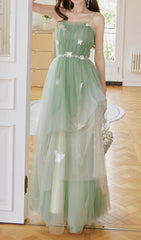 Enchanted Sage Green Butterfly Maxi Dress