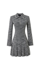 Canika Chic Tweed Mini Dress