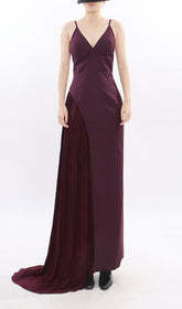 Jinelle Elegant Strappy Pleated Maxi Dress