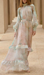 Jenitta Ethereal Butterfly & Floral Maxi Dress