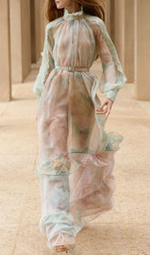 Jenitta Ethereal Butterfly & Floral Maxi Dress