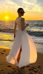 Hisako Ruched Maxi Dress