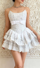 Iolana Dazzling Strapless Sequin Mini Dress