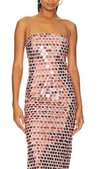 Aria Multi-Tone Sequin Midi Dress