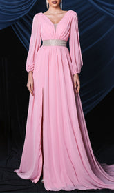 The Boheme Pink Pearl Maxi Dress