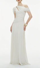 Joella One-Shoulder Ruched Maxi Dress