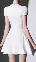 Chaela Luxe White Mini Dress