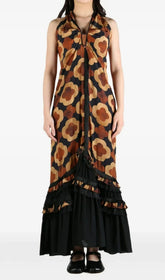 Gzifa Bohemian Halter Neck Maxi Dress
