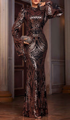Iben Dazzling Sequin Maxi Dress