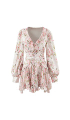 Iolanthe Romantic Ruffle Floral Mini Dress