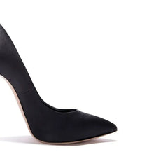 Arden Furtado Silk Pointed Metal Thin heels Shallow Super high heel Extra large size Single shoe