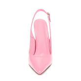 Arden Furtado Patent Leather Pointed-toe Super high heel Rear trip belt Closed toe sandals Buckle strap Modern Sandals
