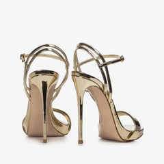 Arden Furtado Round toe Platform Super high heel One word buckle Sandals Patent Leather Open toe banquet shoes