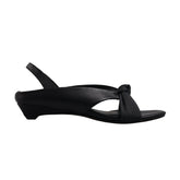 Arden Furtado sheepskin Round toe bowknot Rear trip belt Wedges Open toe Sandals Middle heel Commuter shoes