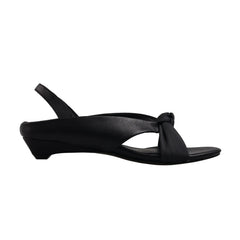 Arden Furtado sheepskin Round toe bowknot Rear trip belt Wedges Open toe Sandals Middle heel Commuter shoes