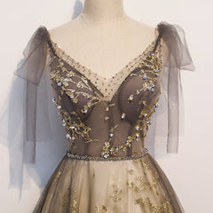 Gorgeous A-line V-neckline Long Party Dress Prom Dress