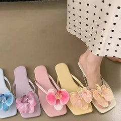 Chic Fairy - Style Flower Flip - Flops | Orchid Accent