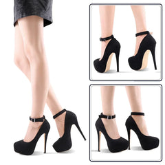 Cross-dresser Unisex Men's Pumps Peep Toe Platform 14cm Sexy Drag Queen High Heels Shoes Nightclub Stilettos Size 44