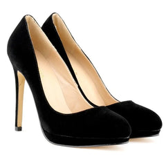 velvet toe transparent high heel platform heels party wedding dress shoes 806-1VE