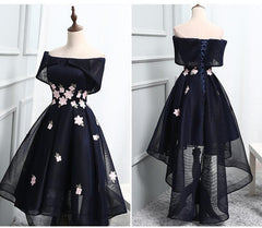 Lovely Navy Blue Homecoming Dress