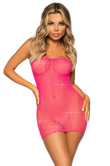 Sparkle Net Tube Dress