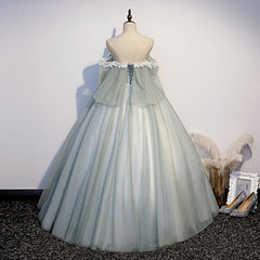 Lovely Off Shoulder Light Green Ball Gown Sweet 16 Dress