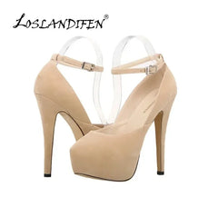 Men Pumps Crossdresser Sexy Platform Peep Toe 14cm Extremely High Heels Stilettos Party Nighclub Unisex Customize Color Shoes
