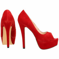 Men's Platform High Heels 14cm Cross-dresser Unisex Drag Queen Sandals Sexy Peep Toe Ankle Strap Stilettos Pumps Party Shoes