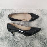 Classic Sexy Pointed Toes 5cm Low Med Kitten High Heels Pumps Shoes BrDesign Black Red Dress Wedding Shoes