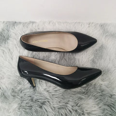 Pumps Classic Sexy Pointed Toes 5cm Low Med Kitten High Heels BrDesign Black Dress Wedding Shoes Large Size