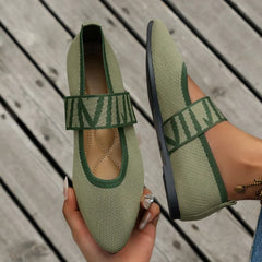 Ballet Flats Casual Shoes Low Heel Barefoot Elegant Woman Sneakers Socofy Comfortable Pointed Toe Loafers Female