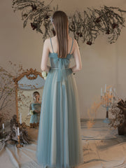 A-line Tulle Sweetheart Long Party Dress