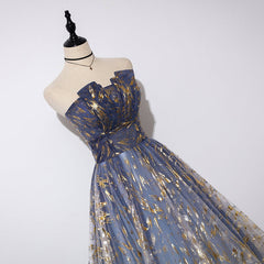 Precioso vestido de fiesta de tul en forma de A