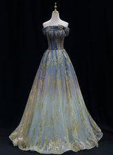 Lovely Tulle Gradient Long Formal Dress Party Dresses